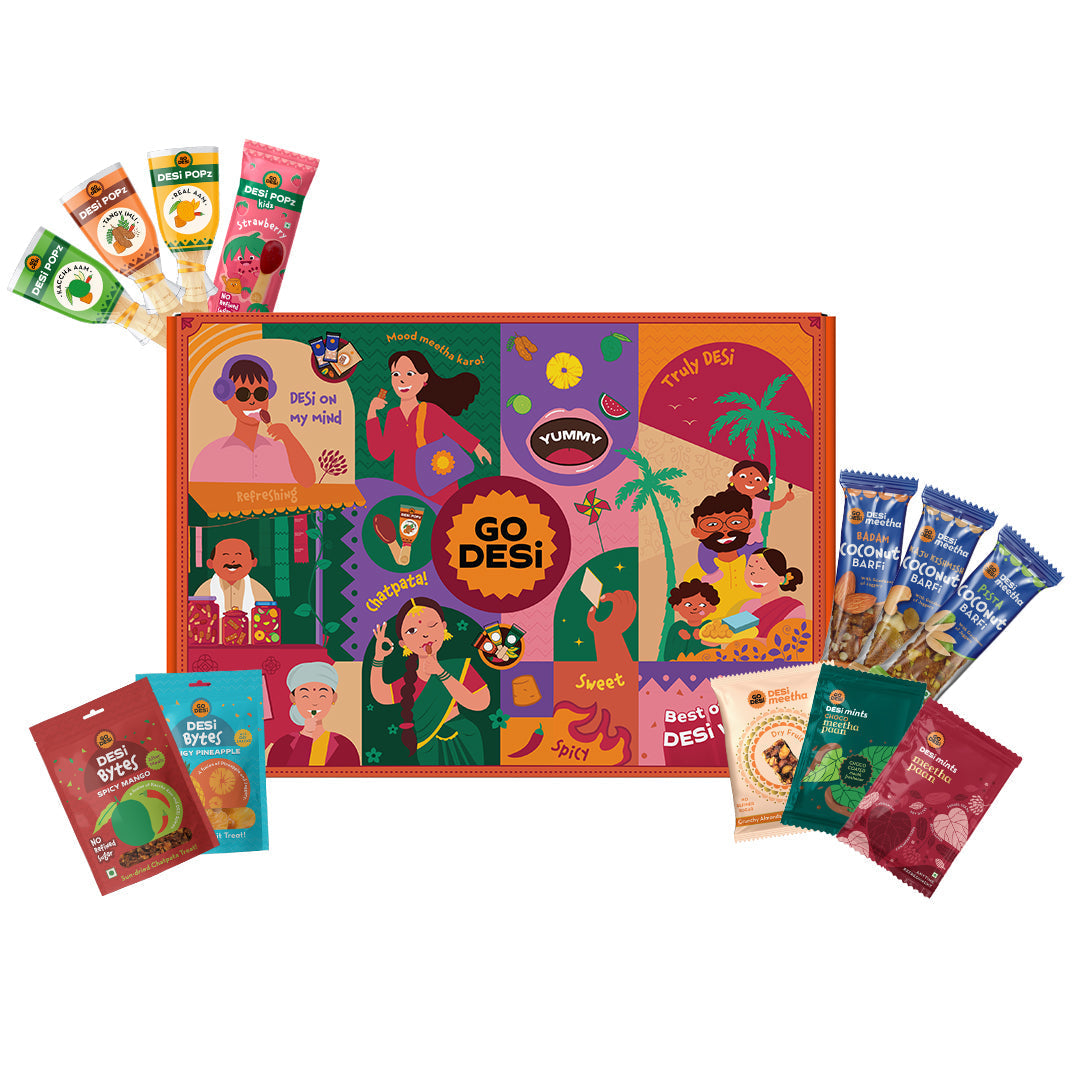 Image 1 of Go desi Best Seller Trial Pack | Chatpata- Meetha Combo | 100% natural