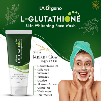 Image 6 of LA Organo Papaya Skin Whitening Cream and Glutathione Face Wash Combo