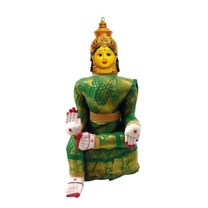 Image 3 of SRI YAGNAA Metal Varalakshmi Doll With Face - Multicolor