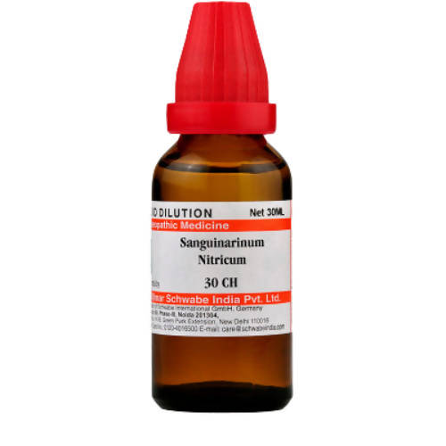 Image 1 of 30 CH / 30 ml for the product Dr. Willmar Schwabe India Sanguinarinum Nitricum Dilution