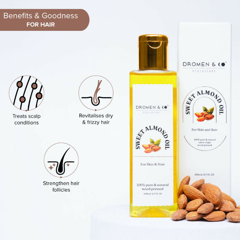 Image 3 of Dromen & Co Sweet Almond Oil For Skin & Hair