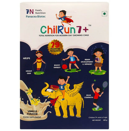 Image 1 of 400 gm / Box for the product Chilrun 7+ Drink with Almond & Oats For Modern Day Growing Children Vanilla