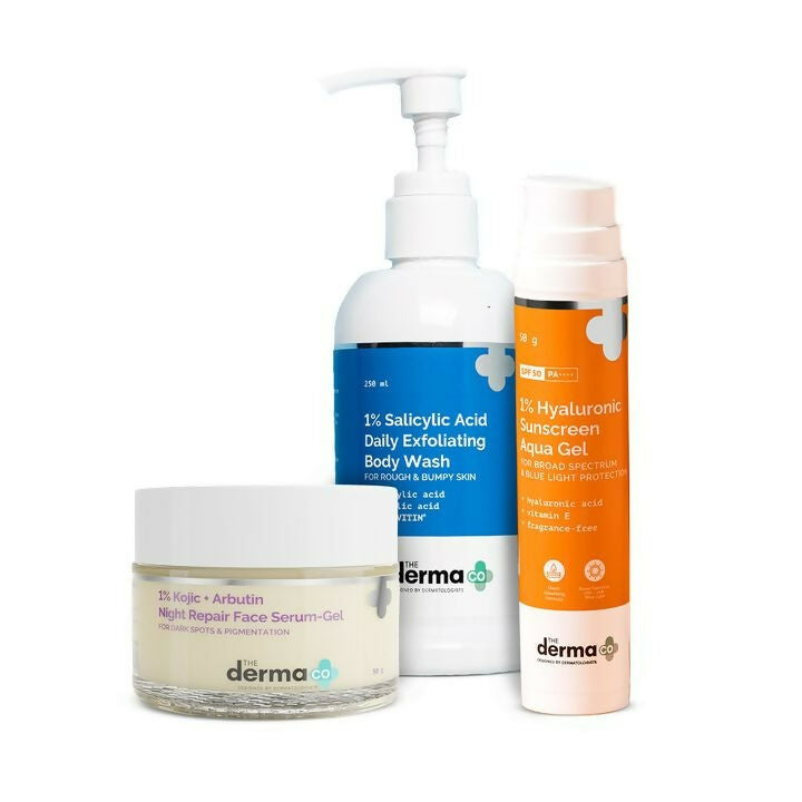 Image 1 of The Derma Co Glowing & Smooth Skincare Kit