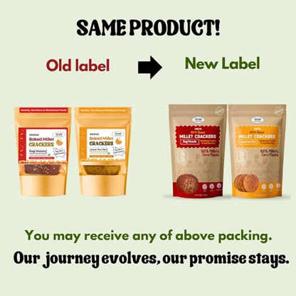 Image 3 of NIHKAN Millet Crackers Ragi Masala & Jowar Peri Peri