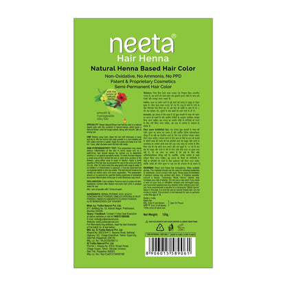 Image 2 of Neeta Henna Powder for Hair- Henna-Based Hair Color-Natural Brown