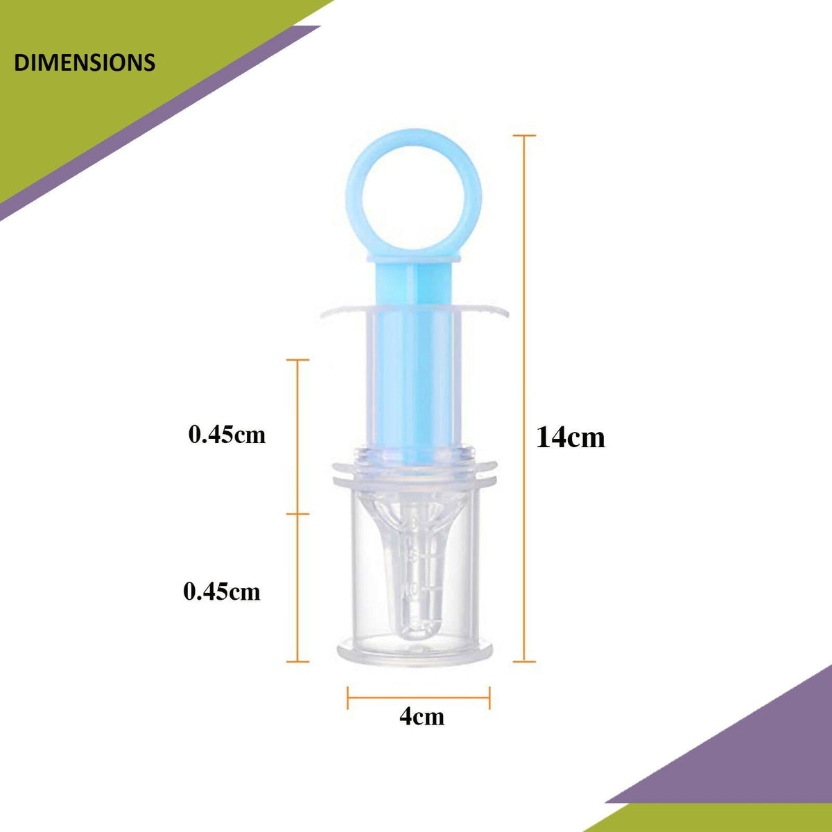 Image 5 of Safe-O-Kid Silicone made BPA free medicine Feeder cum Dropper for Kids- Blue