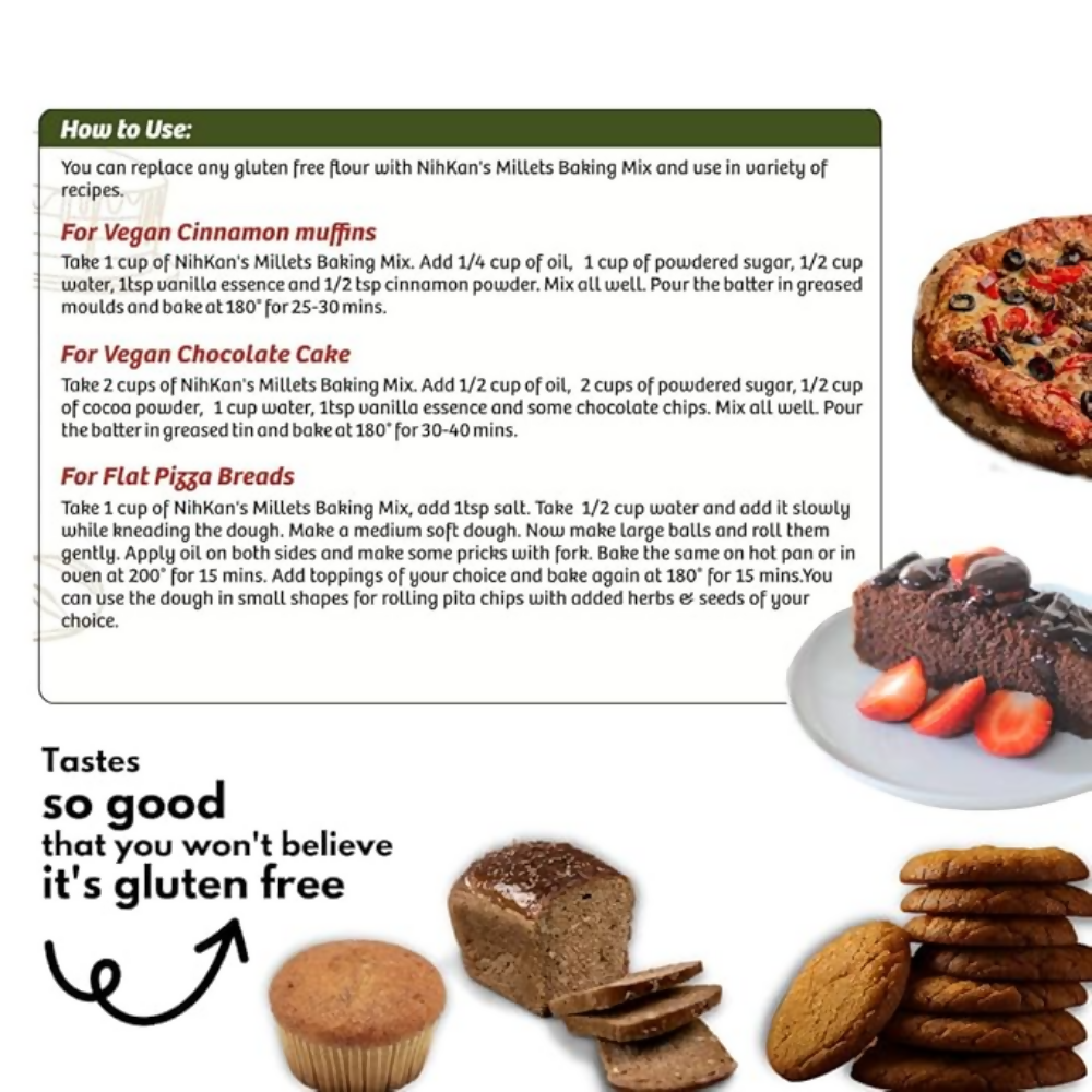 Image 4 of NIHKAN Gluten Free Baking Mix Flour with Millets