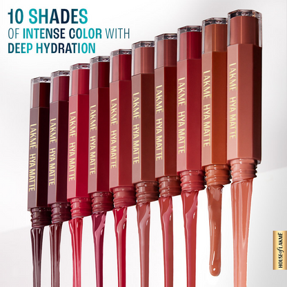Image 5 of Lakme 9to5 Hya Matte Liquid Lipstick + Hyaluronic Acid - Boss Lady Brick