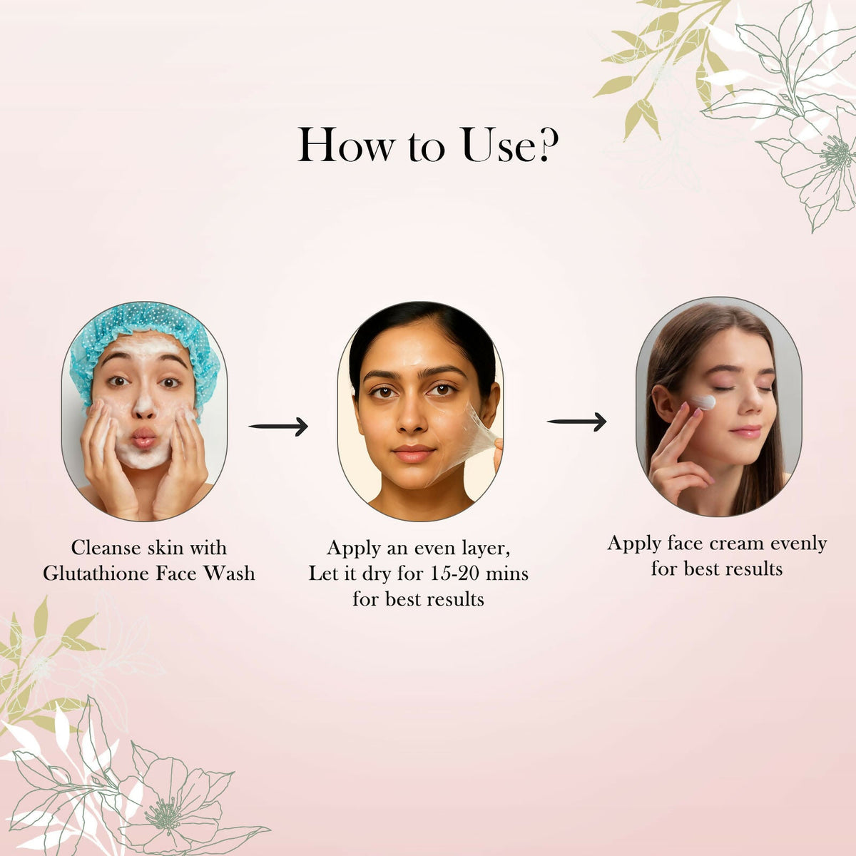 Image 10 of CareVeda Glutathione Skin Care Set of 3 | Face Cream & Face Wash, Peel off Mask for Bright, Even-Toned Skin | Anti-Pigmentation & Glow Boost | For Men & Women