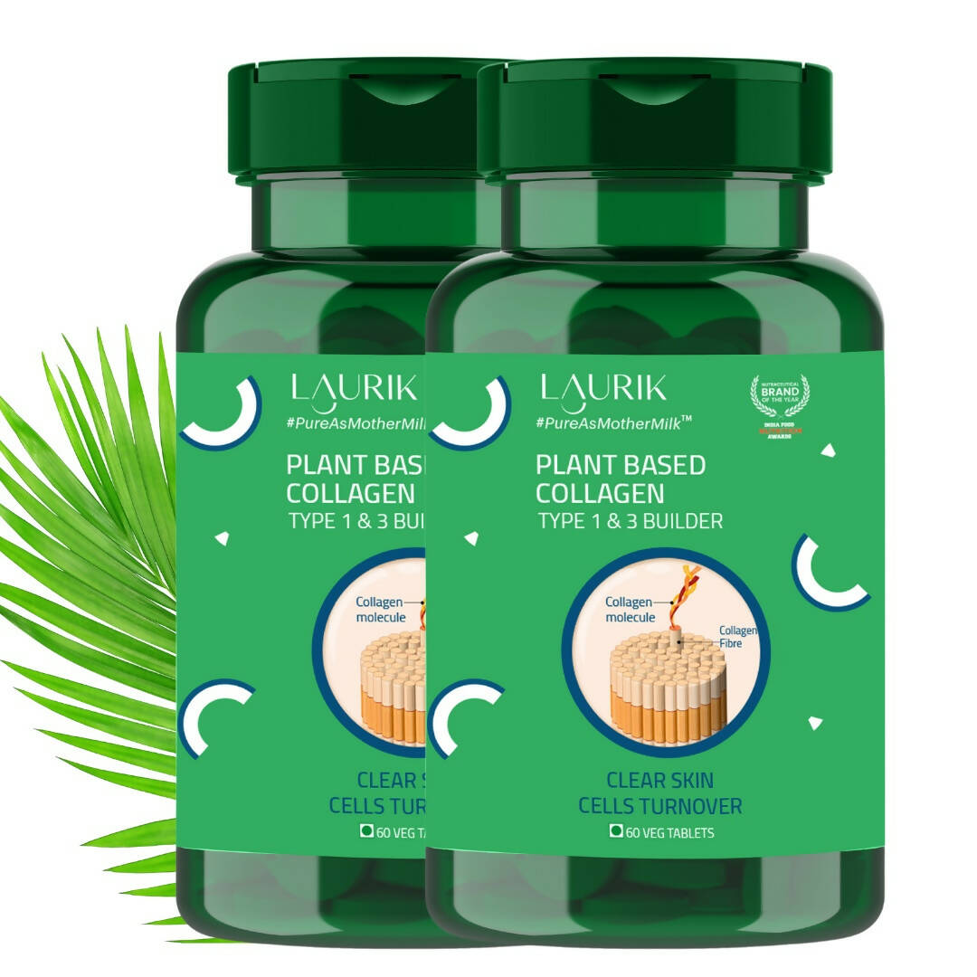 Image 8 of Laurik Plant Based Collagen Type 1 & 3 Tablets For Men And Women | Collagen Tablets For Skin Radiance And Elasticity