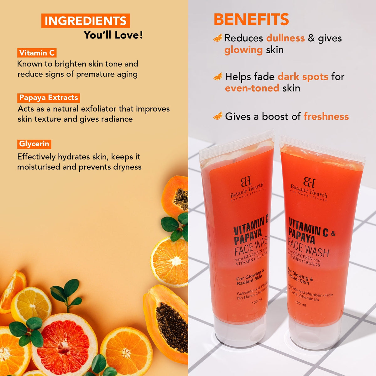 Image 4 of Botanic Hearth Papaya & Vitamin C Face Wash