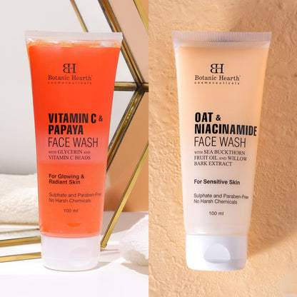 Image 1 of Botanic Hearth Papaya & Vitamin C with Oat & Niacinamide Face Wash