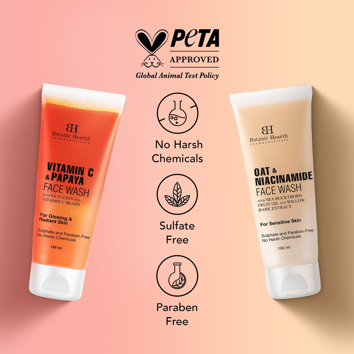 Image 2 of Botanic Hearth Papaya & Vitamin C with Oat & Niacinamide Face Wash