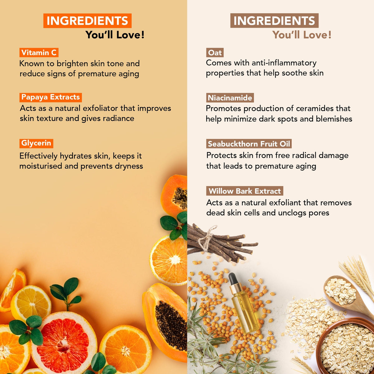Image 4 of Botanic Hearth Papaya & Vitamin C with Oat & Niacinamide Face Wash
