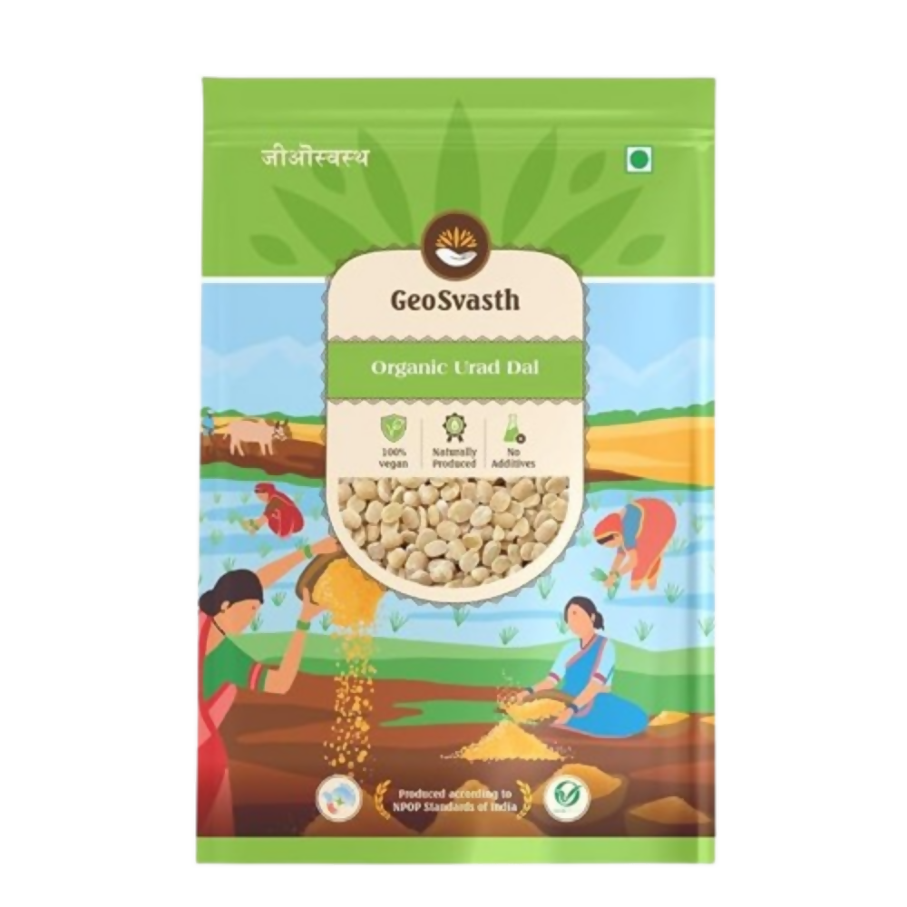 Image 1 of 500 gm for the product GeoSvasth Organic White Urad Dal