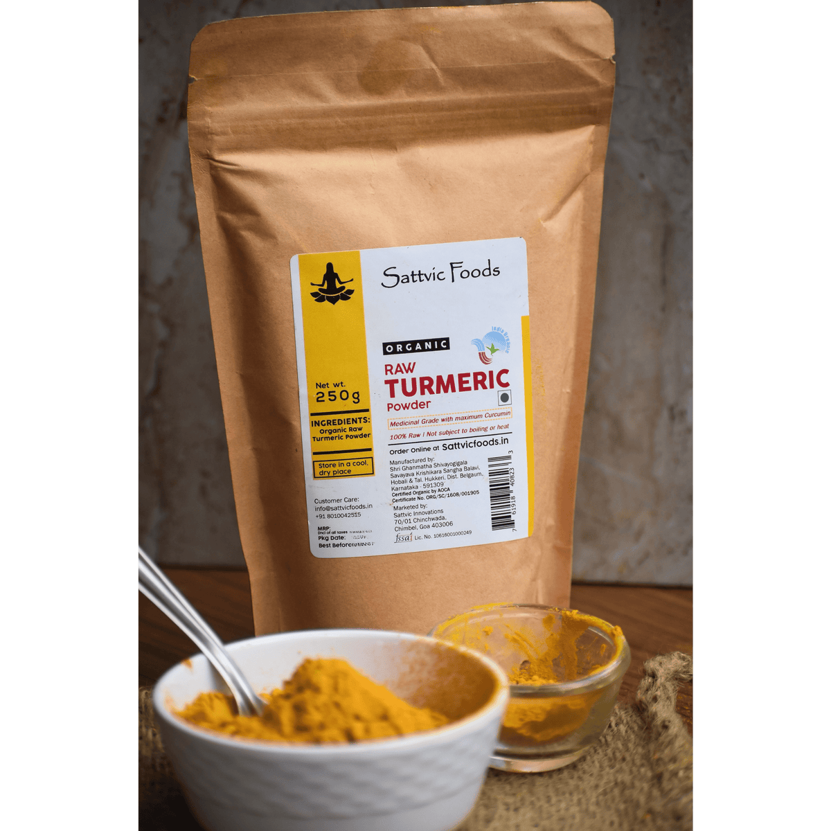 Image 7 of Sattvic Foods Organic Turmeric Powder – 100% Pure, Medicinal Grade