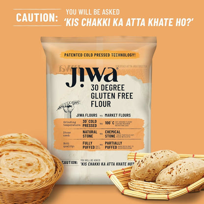 Image 4 of Jiwa 30 Degree Gluten Free Flour/Atta, Wheat Free