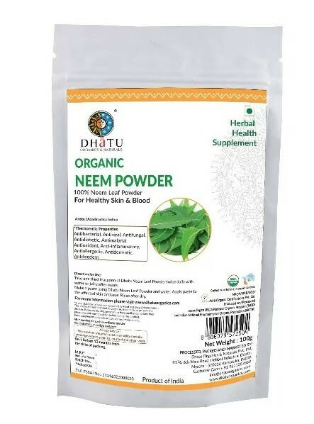 Image 1 of 100 gm for the product Dhatu Organics & Naturals Neem Leaf Powder