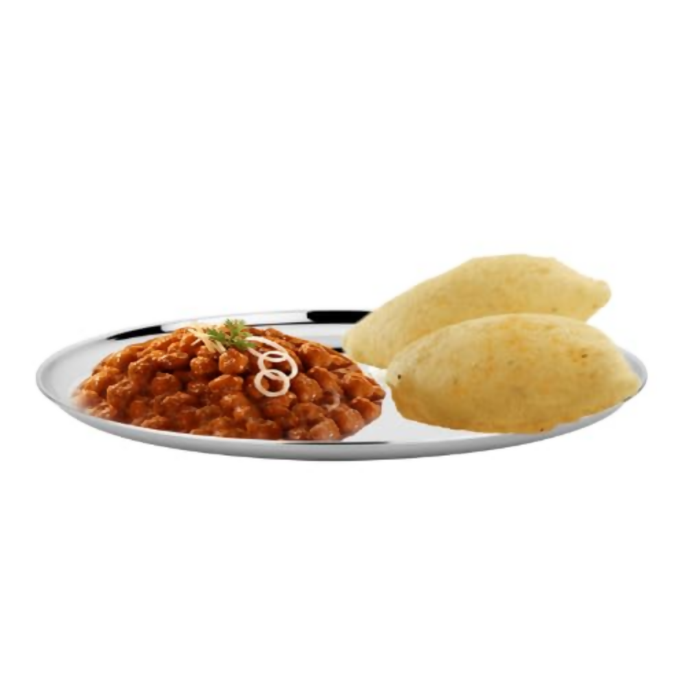 Image 6 of Vinod Mirror Finished Bangla Bogi Steel Dinner Plate - Pack of 6