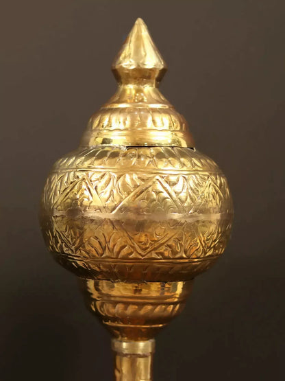 Image 2 of Ishwar Arts 27" Lord Hanuman Weapon Brass Mace (Gada)