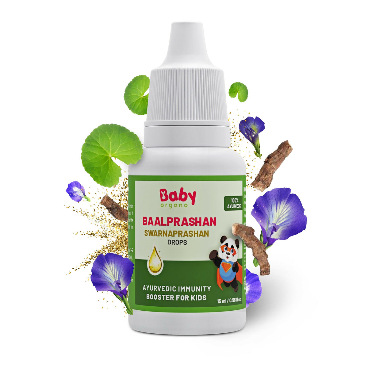 Image 1 of 15 ml / Pack of 1 for the product Babyorgano Swarnaprashan Drops (Baalprashan)