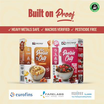 Image 4 of Doctor's Choice Protein Oats Combo – Banana Caramel & Chocolate Protein Oats