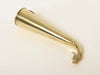 Image 1 of Ishwar Arts 10" Lord Nandi Horn for Shiva Lingam Abhisheka |Gaumukhi Shringi Brass Pot