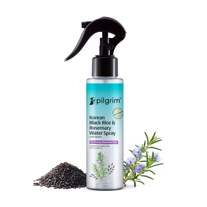 Image 1 of 100 ml / Pack of 1 for the product Pilgrim Korean Black Rice and Rosemary Water Spray With Biotin