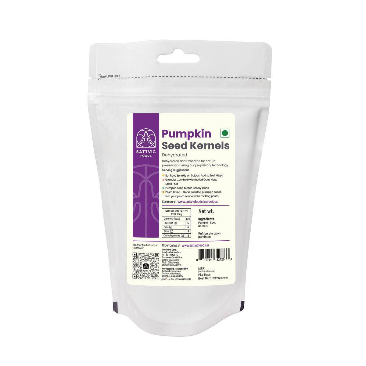 Image 11 of Sattvic Foods Green Pumpkin Seeds | Mineral-Rich | No Shell