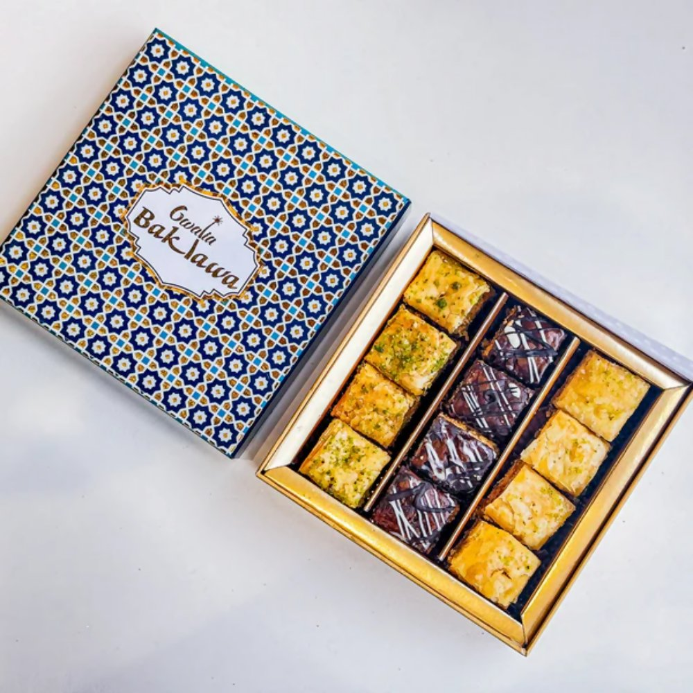 Image 2 of Gwalia Sweets Assorted Square Baklawa Box