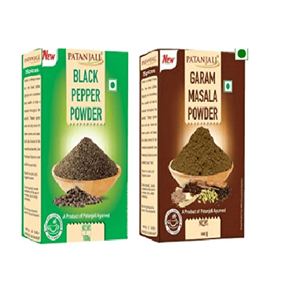 Image 1 of Patanjali Combo (Garam Masala & Black Pepper Powder)