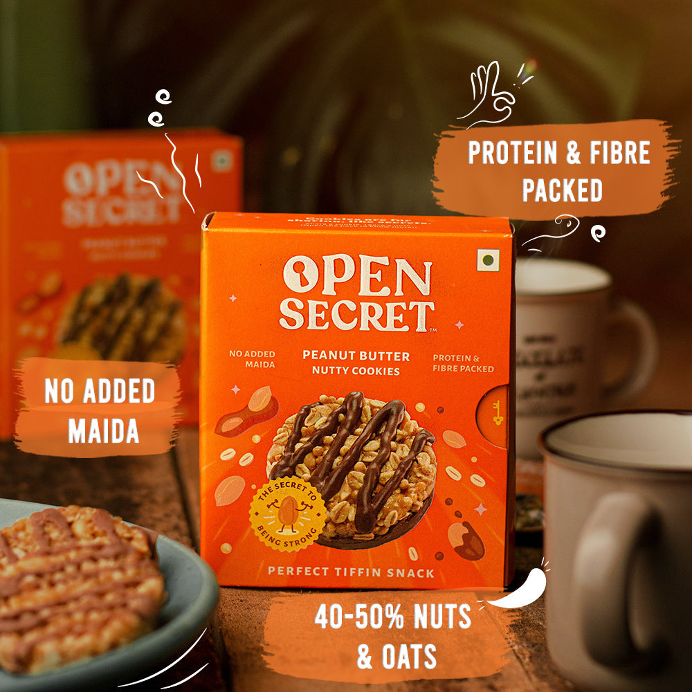 Image 2 of Open Secret Peanut Butter Nutty Cookies - Pack of 30