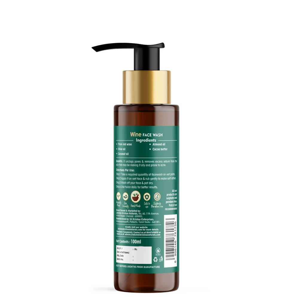 Image 2 of Lakshmi Krishna Naturals Wine Face Wash