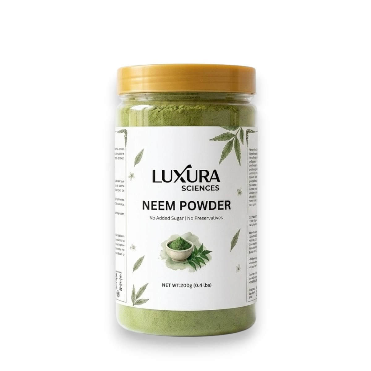 Image 1 of 200 gm for the product Luxura Sciences Neem Leaf Powder