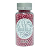 Image 1 of 120 gm for the product Confect Pink Disco Balls Sprinkles 4 MM