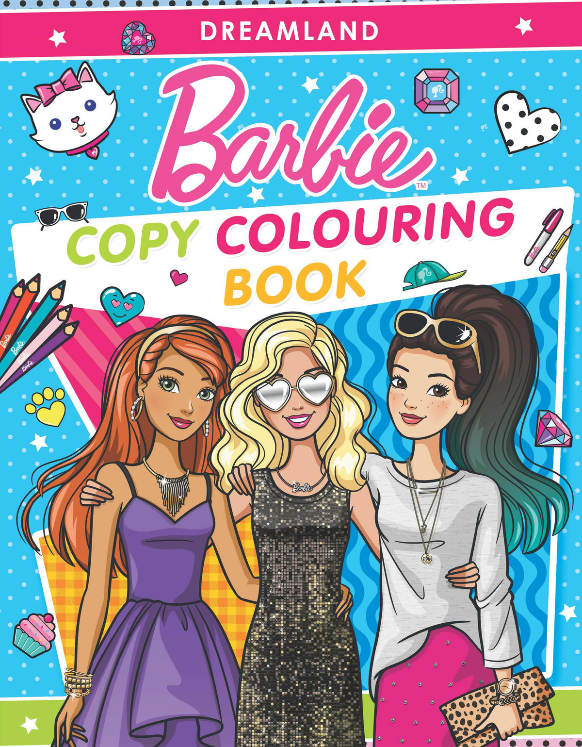 Image 1 of Dreamland Publications Barbie Copy Colouring Book : Children Drawing, Painting & Colouring Book