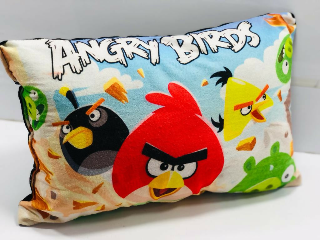 Image 1 of Unique Fashion Microfibre Filled Cushion For Kids - Angry Birds