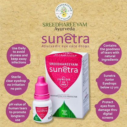 Image 4 of Sreedhareeyam Ayurveda Sunetra Junior Herbal Eye Drop (Below 17 yrs of age)