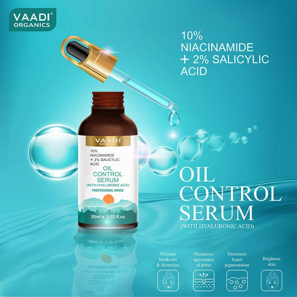 Image 2 of Vaadi Herbals Oil Control Serum With 10 % Niacinamide & 2% Salicylic Acid