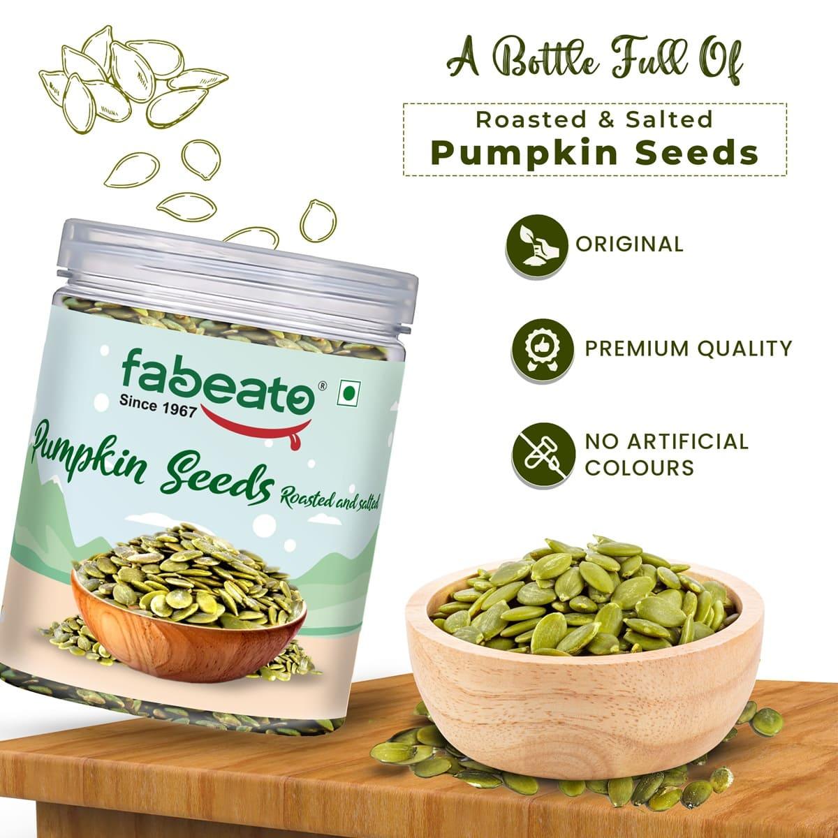 Image 2 of Fabeato Roasted & Salted Pumpkin seeds-250g