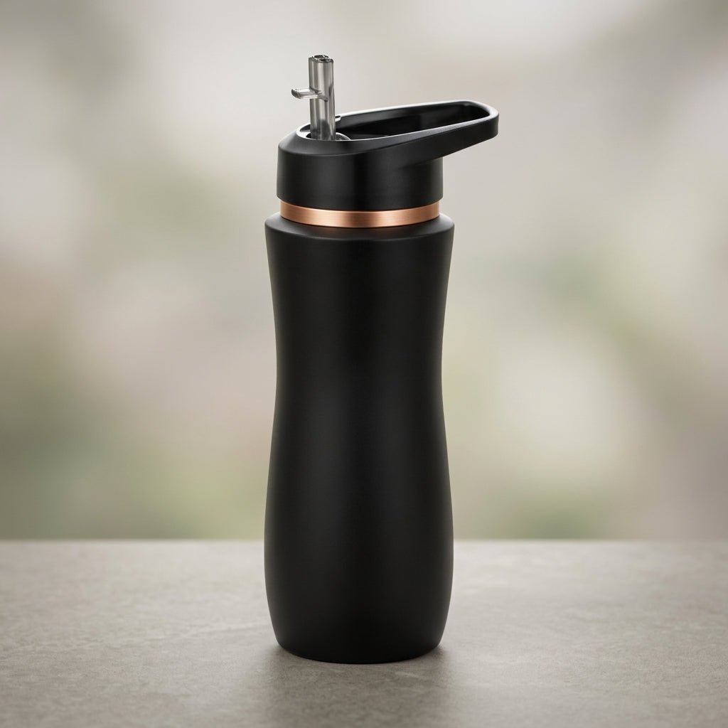 Image 1 of Default Title for the product Sattvya Gifting Black Colour Coated Copper Sipper