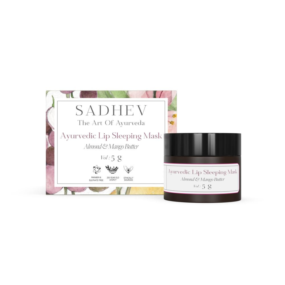 Image 1 of Sadhev Ayurvedic Lip Sleeping Mask With Almond & Mango Butter