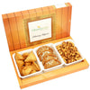 Image 1 of 600 gm for the product Ghasitaram Holi Hampers: Gujiya, Farsan Samosa and Bhakar Wadi hamper