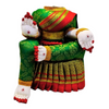 Image 1 of 12 Inch for the product SRI YAGNAA - Decoartive Ammavari Doll - Green