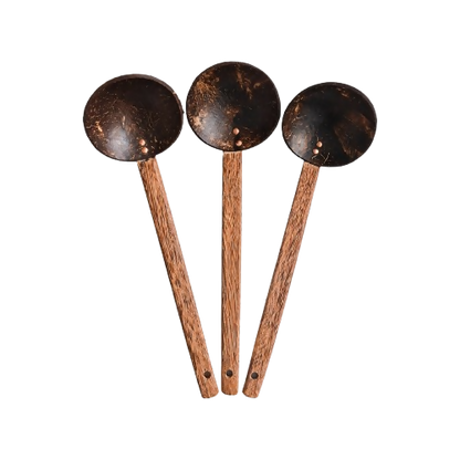 Image 7 of Thenga Coconut Shell Ladles/Spoon Set