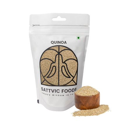 Image 7 of 250 gm for the product Sattvic Foods Organic Quinoa |  Gluten-free | Low Glycemic Index