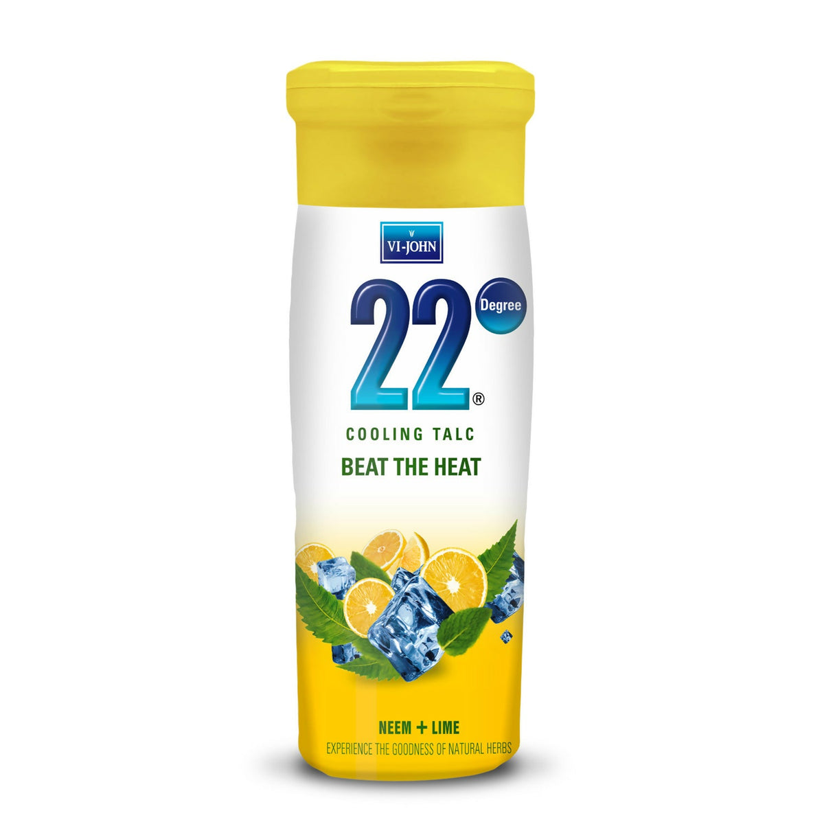 Image 1 of VI-JOHN 22 Degree Cooling Talc Beat the Heat Neem and Lime