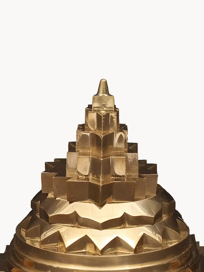 Image 7 of Ishwar Arts 4" Shri Yantra in Brass Handmade in India