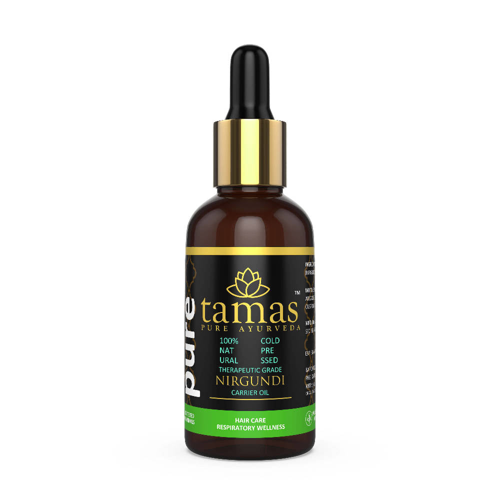 Image 1 of 30 ml / Pack of 1 for the product Tamas Pure Ayurveda Nirgundi Cold-Pressed Carrier Oil