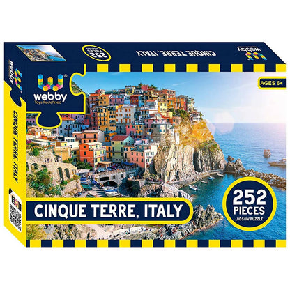 Image 1 of Default Title for the product Webby Cinque Terre & Italy Jigsaw Puzzle- 252 Pcs